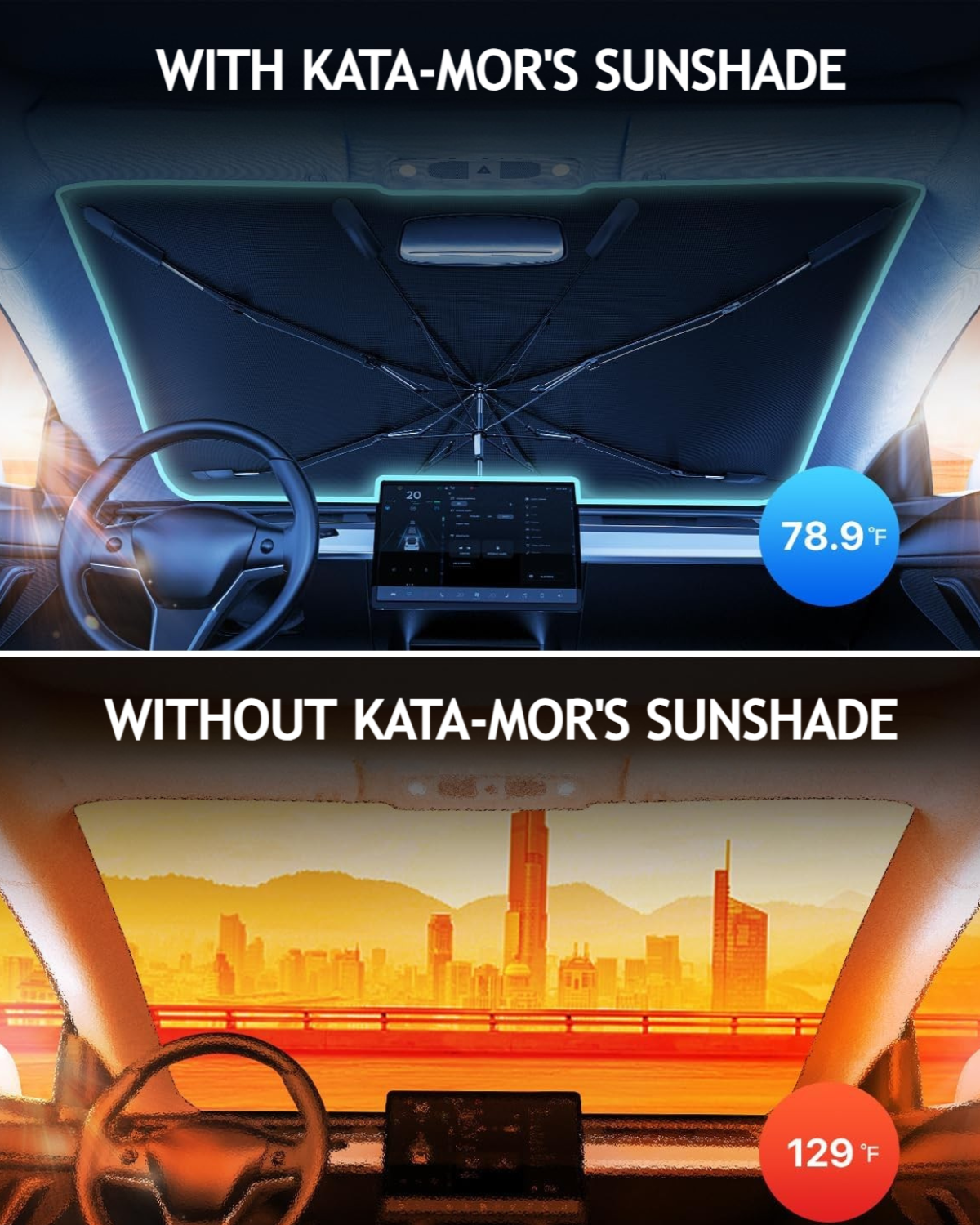 Kata-Mor Anti-UV Windshield Sunshade